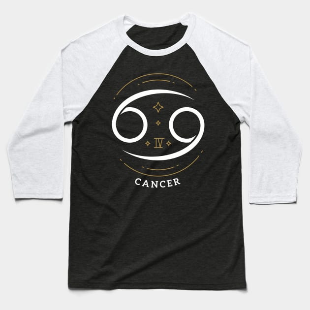 Cancer Zodiac Sign Horoscope Birthday Present Gift Baseball T-Shirt by JaeSlaysDragons